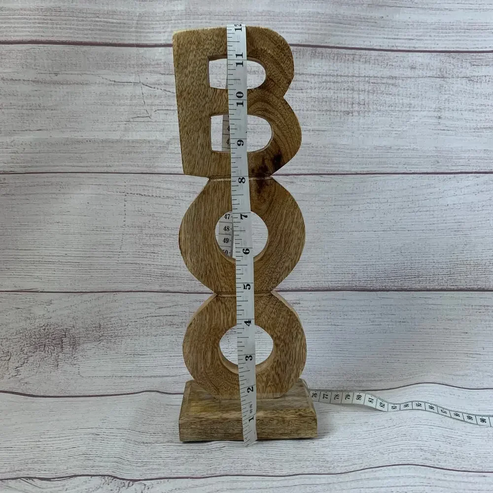 Halloween Home Wooden Boo Vertical Self-Standing
